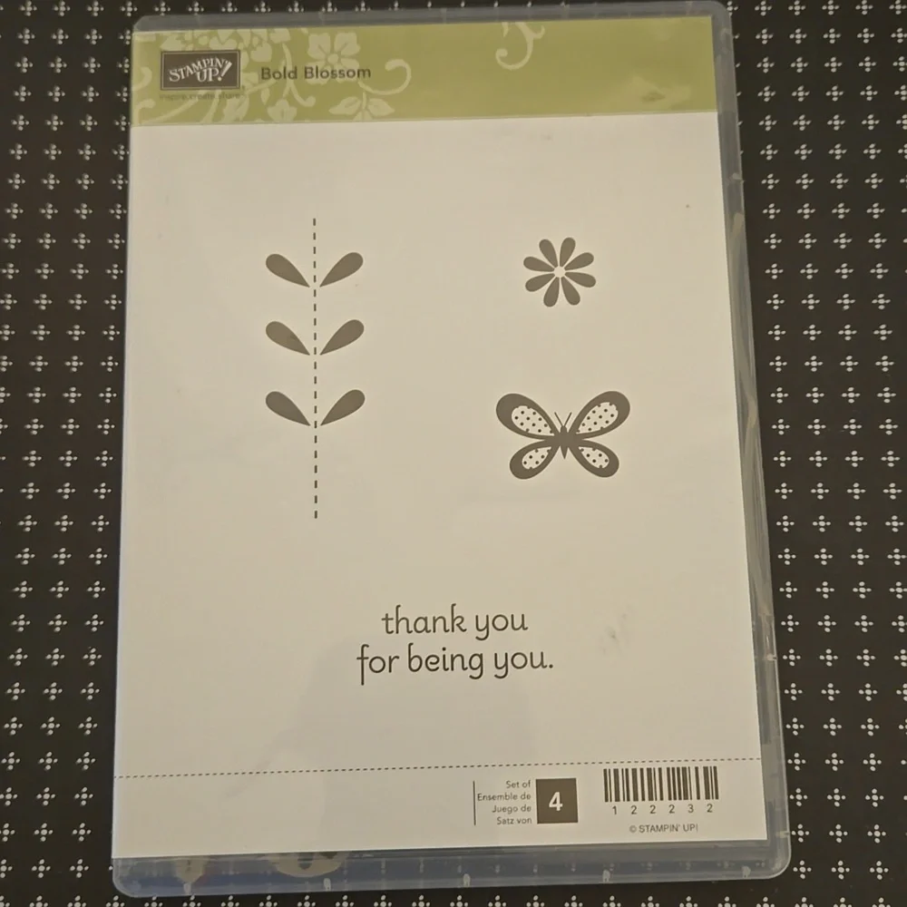 Stampin Up Bold Blossom Rubber Stamp